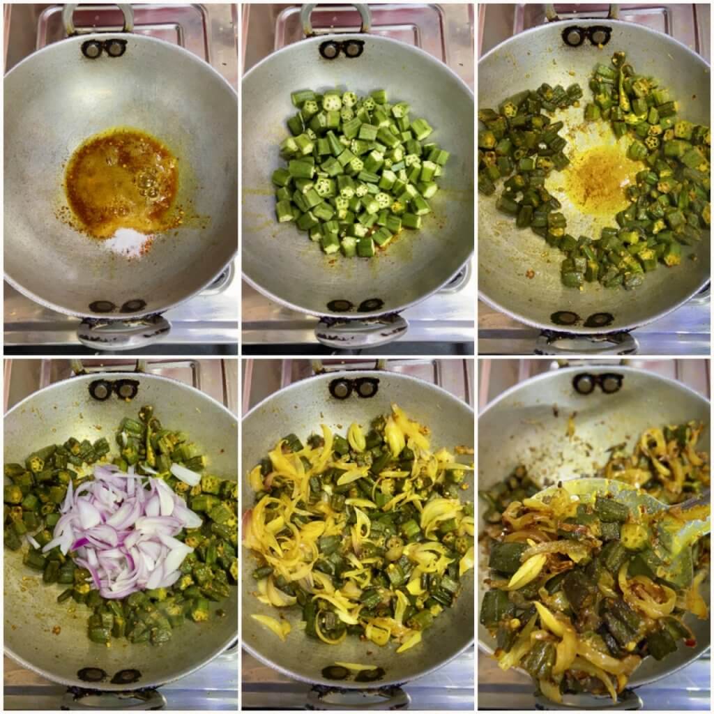 How to make bhindi do pyaza|Bhindi fry with onion 3