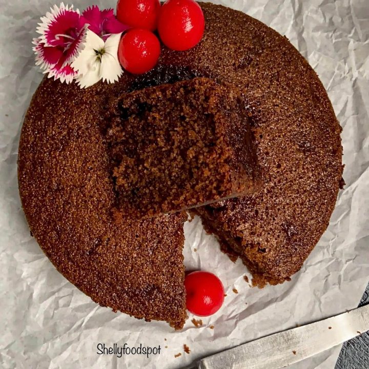 Eggless chocolate semolina cake|Sooji cake without curd 2